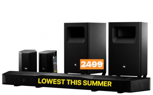 Nakamichi Shockwafe Wireless 11.2.6 Ch Soundbar System w Dolby Atmos/DTS:X, Upgraded Dual 10" Subs, Bipolar Surrounds, 6 Discrete Height Channels, 2300 Watts Max Output