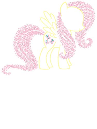 Magnet Sprayed Fluttershy Car Magnetic Vinyl Bumper Sticker 5'' x 4''