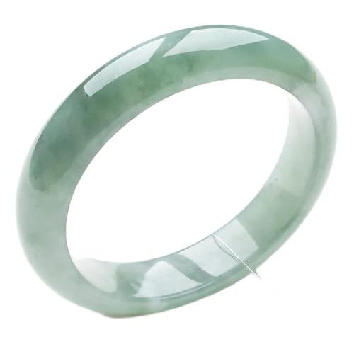 Bracelet en jade d'exception vert ancien, jonc féminin de 56 mm