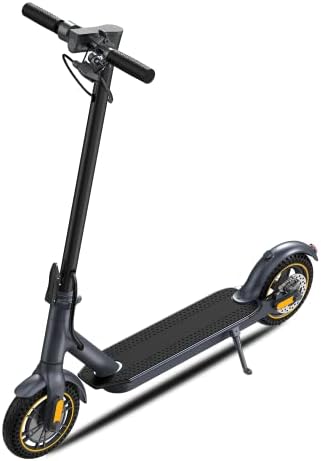 1PLUS Electric Scooter 10" Solid Tires 500W Motor 19 Mph Speed Commuter E Scooter for Adults,Long-Range Battery,Smart,Foldable and Portable(Optional Seat)