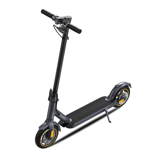 1PLUS Electric Scooter 10" Solid Tires 500W Motor 19 Mph Speed Commuter E Scooter for Adults,Long-Range Battery,Smart,Foldable and Portable(Optional Seat)