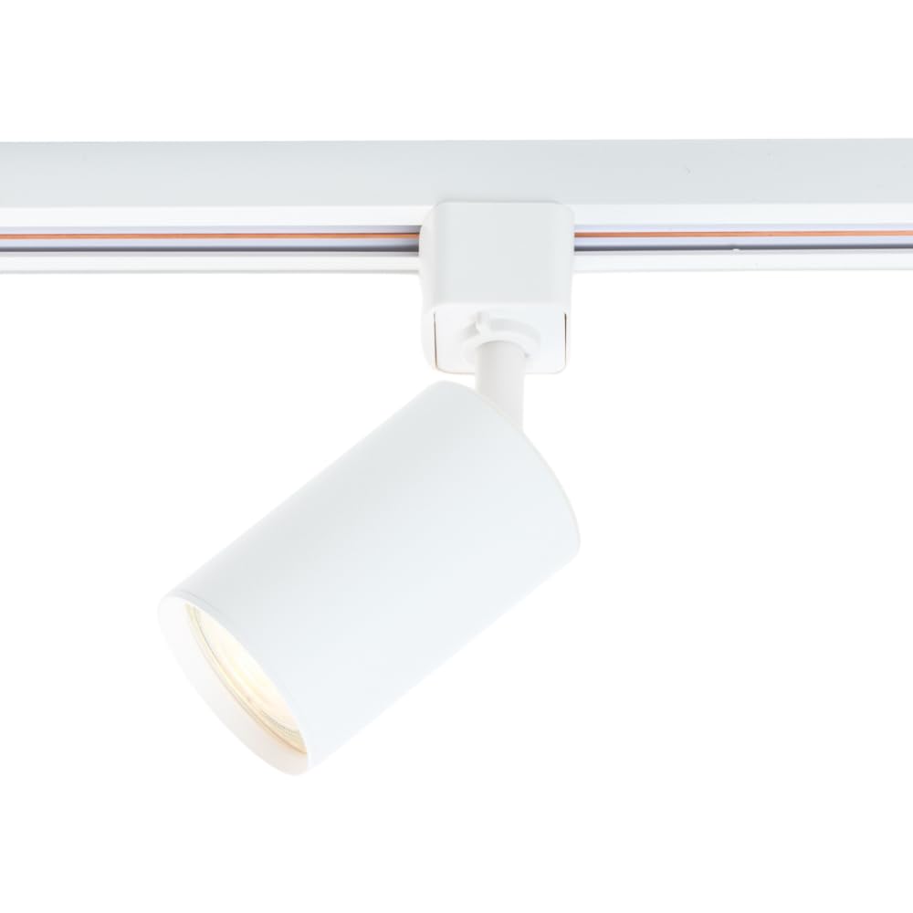 Qub Focus III 1-Phasen LED Schienensystem 300cm 5x GU10 Spots L-Form Deckenstrahler Weiß
