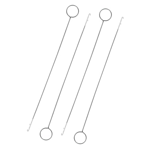 4 Pcs Point Loop Turner Sewing Tool Tongue Crochet Tool Latch Hook Tool for Silicone Beads Belts Strips DIY Accessories