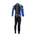 Kids Wetsuit for Boys Girls Toddlers by Scubadonkey | Wetsuit for Kids in 2.5mm Neoprene UPF 50+ | Meets CPSC Safety Requirements (Blue,10)