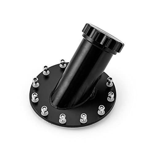 Speedmaster PCE504.1001 Billet 45 Degree Black Aluminum Fuel Cell Fast Filler Neck