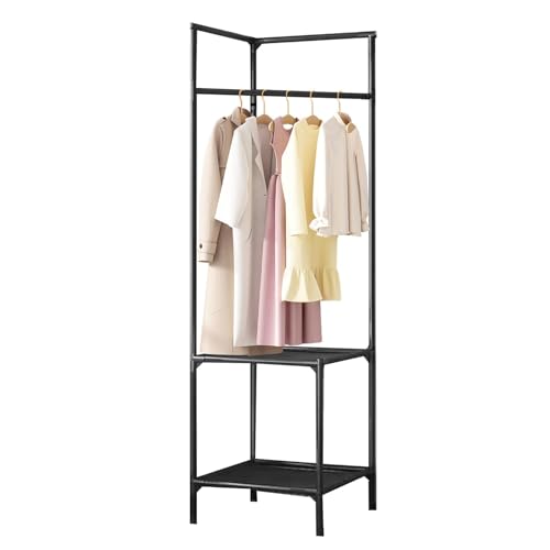 Support d'angle de vêtements en métal pour optimiser les petits espaces de rangement