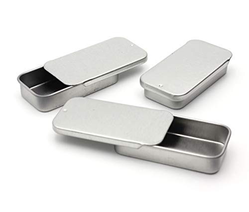 Magnakoys Empty Slide Top Tin Containers For Lip Balm, Crafts, Storage Kit 25 Oz (Pack Of 5) #TOP4