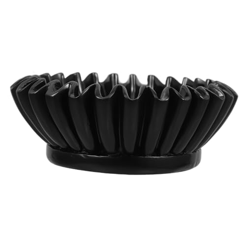 Cuenco negro de resina higiénico y fácil de limpiar para decoración 2
