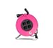 Produktbild as - Schwabe Kabeltrommel m, Made in Germany, IP 20, Innenbereich-Kabelrolle rosa, 230 V / 16 A, Trommel mit 4 Schutzkontakt-Steckdosen, pink I 15100