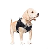 TRANSPIRABLE Y COMODO: Este arnés chaleco para perros con material de malla transpirable, transpirable y cómodo, hace que los perros corran y jueguen sin restricciones.