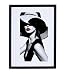 Produktbild Holz Bilderrahmen Plexi Foto Rahmen Collage Wanddeko Poster S111: Farbe: Schwarz | Format: 30x40