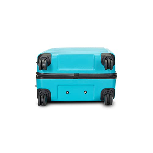 Image of THE ASSEMBLY Large Check in Luggage Polycarbonate 94 L- Premium Hardsided Suitcase Trolley - Teal