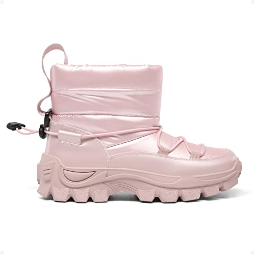 Dream Pairs Boys Girls Ksb218 Snow Boots Kids Slip Resistant Outdoor Warm Ankle Winter Shoes Size 10 Toddler Pink #TOP1