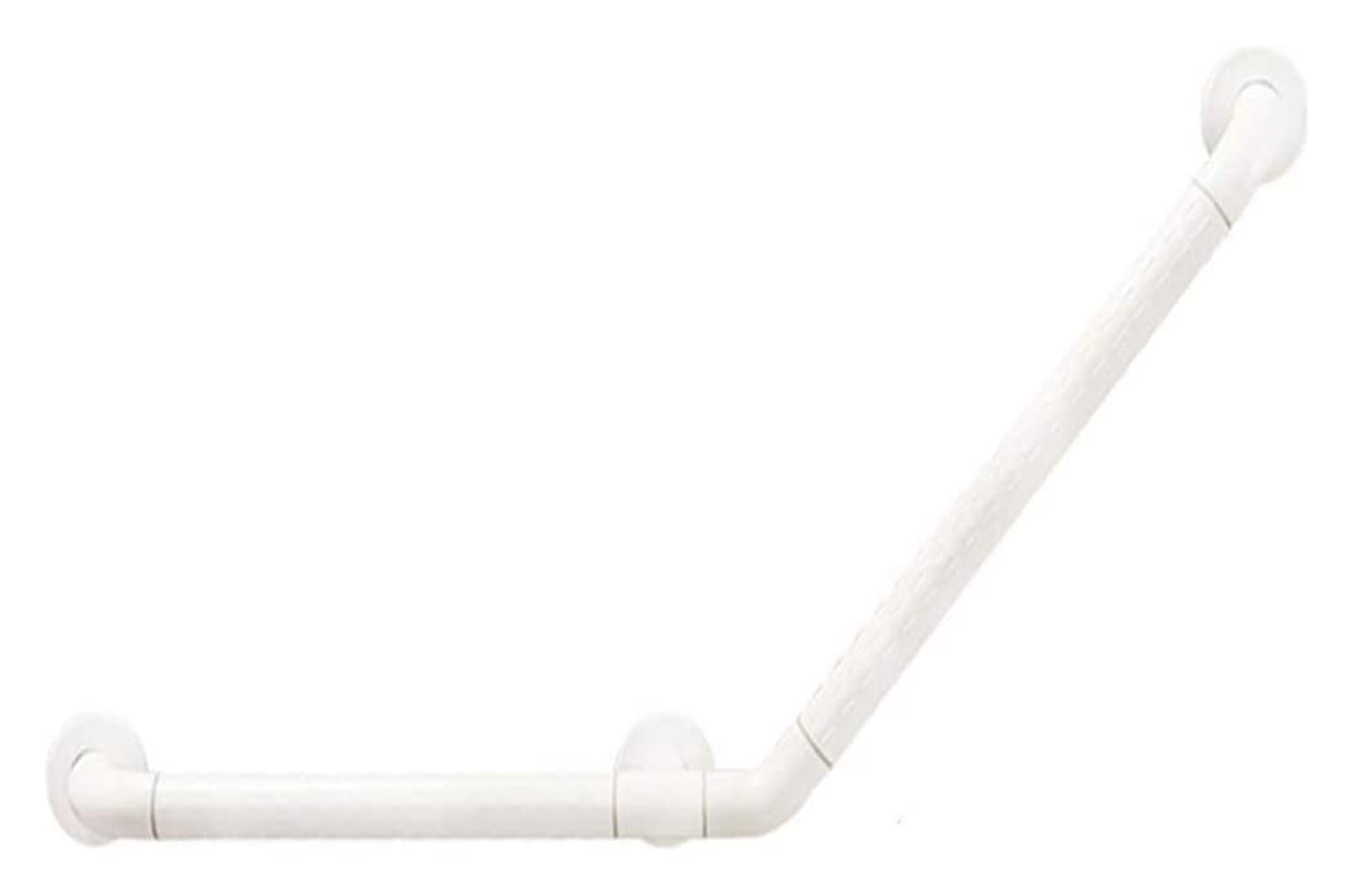 Barre d'appui en L 135° antidérapante nylon et inox pour baignoire sécurisée
