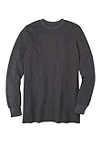 KingSize Men's Big & Tall Heavyweight Thermal Underwear Crewneck Tee - Tall - 5XL, Heather Slate Long Underwear Top