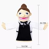LOMTRATS Dzieci teatralne lalki ręczne, w tym nauczyciel, policja, pirat, detektyw itp. z otwartymi ustami, opowiadanie historii, nauczanie, prezenty festiwalowe, 1 szt