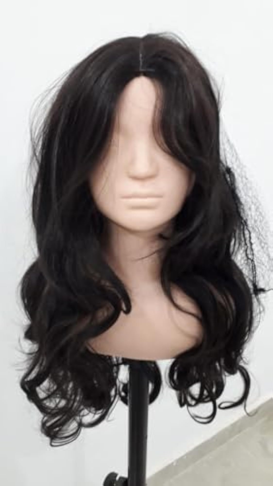Full Head Synthetic Wig for Women, Natural Straight Black