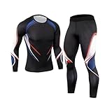 Multiscène : l'ensemble de vêtements de sport est conçu for les sports de plein air. Les sous-vêtements thermiques conviennent non seulement à la maison ou comme pyjama, mais également aux activités de plein air telles que la randonnée, le cyclisme, le marathon, la moto, la course, l'escalade, l'entraînement, le yoga, le snowboard, la chasse et la pêche.