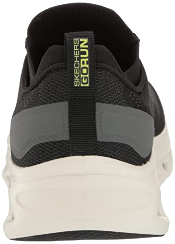 Skechers Men's GOrun Glide-Step Flex-Athletic Workout Running Walking Shoes with Air Cooled Foam Sneaker, Black/Lime, 10.5 X-Wide - Image 4