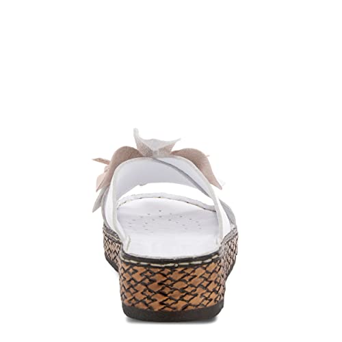 Spring Step Women's Hilary Slide Sandal White Eu 41 / Us 9.5-10 #TOP3