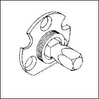 Baldwin 5091.004.A 5091 004.A Dummy Backplate With Spindle .812