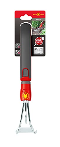 WOLF Garten - multi-star Minis Jätegrubber inkl. Stiel LB-M /ZM 015; Arbeitsbreite: 7cm; 71AIE002650, Rot