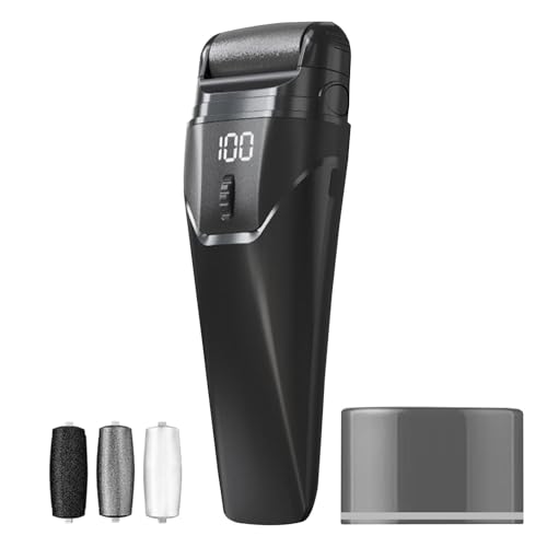 Escofina de pies recargable | Extractor de pies eléctrico con USB - Rascador de pies para padre, madre, esposa, marido, para interiores y exteriores, portátil para viajes, viajes de negocios