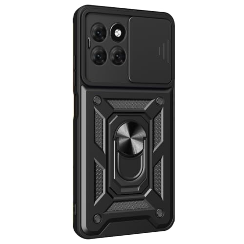 TRIPLE RIVER�EFor moto g66j �P�[�X �ϏՌ� g66y �J�o�[ �����Y�ی� ��̌^�����O�t�� 2�d�\�� �X�g���b�v�z�[���t�� For ���g���[�� ���g(�u���b�N)