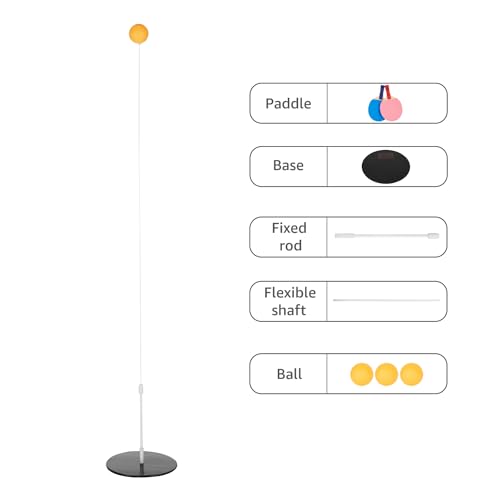 Amazon Brand - Jam & Honey Indoor Outdoor Ping Pong Table Tennis Trainer | Sports Toy for Teenagers & Kids | Birthday Gift, 2 Players - Image 7