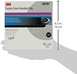 Miniatura 2 de 3M Cubitron II Hookit - Disco abrasivo de lijado morado limpio 31486, 6 pulgadas, grado 600+, paquete de 50 discos, prácticamente libre de polvo,