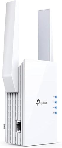 TP-Link Extensor WiFi 6 AX1800 (RE605X) - Amplificador de Internet, cubre hasta 1500 pies cuadrados y 30 dispositivos, repetidor de doble banda de