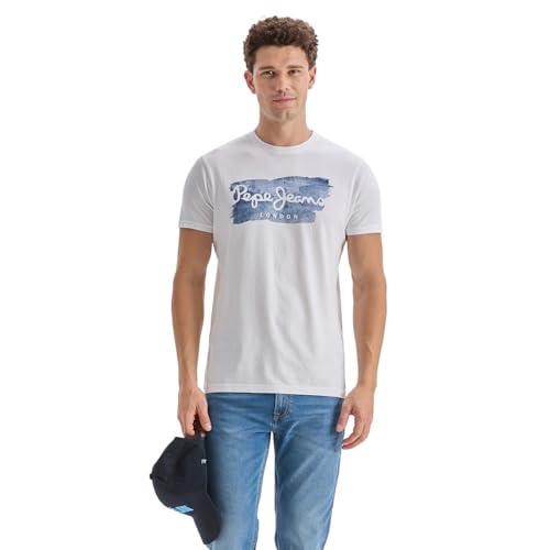 Image of Pepe Jeans Men T-Shirt|Cotton|Slim Fit
