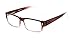 Rectangle Reading Glasses in Brown/Clear Fade by Readers.com | The Althorpe | +2.50