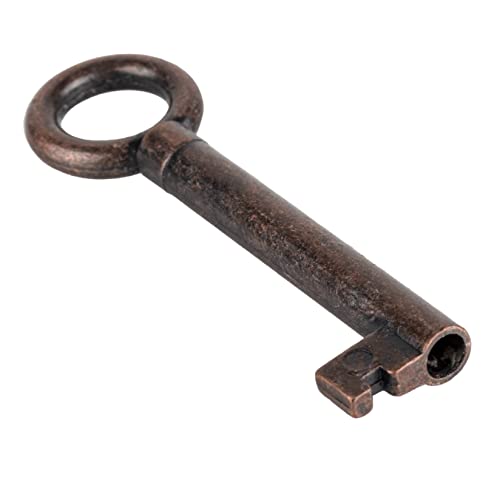 Uniqantiq Hardware Supply Statutory Bronze Plated Hollow Barrel Skeleton Key For Cabinet Doors, Dresser Drawers, Grandfather Clocks - Antique, Vintage, Old Furniture | Ky-13 #TOP1