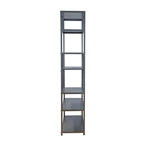 Furniture Of America Zin Industrial Metal 6-Shelf Bookcase In Powder Coated Gray #TOP20