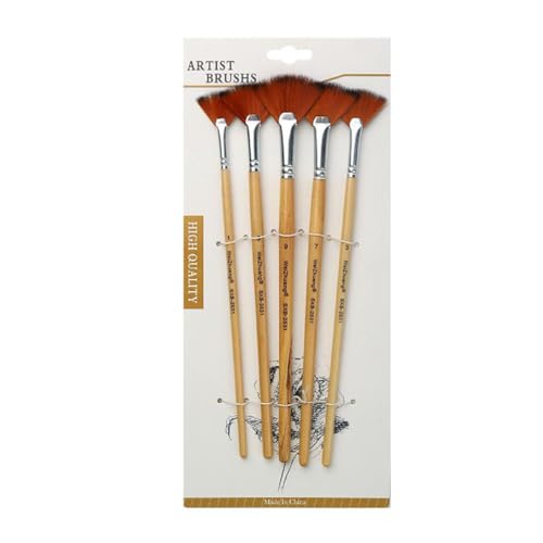 ASHLUYAK Pinceau Professionnel À Pointe D'éventail d'art d'artiste pour Toile Roche Aquarelle Gouache Peinture Acrylique Pinceaux À Aquarelle Professionnels pour Artistes Pinceaux À Aquarelle