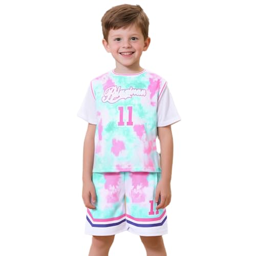 Loodgao - Loodgao Enfants Filles Garçons Ensembles Vêtements Sport Entraînement Basket Respirants Ecole Pratique Exercice Badminton Cyclisme Active Rafraîchissante Rose 13-14 ans