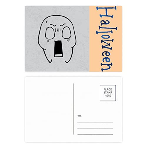 Lot de 20 cartes postales d'Halloween face aux chocs pour vos fetes