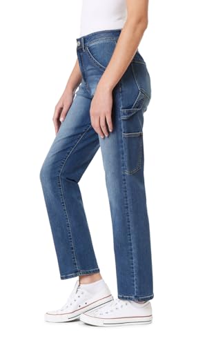 Angels Forever Young Women's Tomboy Straight High-Rise Jeans2