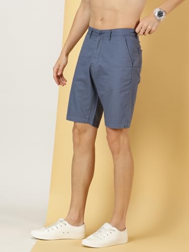 Image of Thomas Scott Men's | Solid | Chino Shorts | Regular Fit | Cotton Elastane | Above Knee | Casual Short