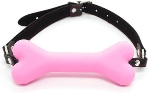 Mouth-Gag-Ball-Silicone-Leather-Dog-Bones-Gag-Mouth-Adjustable-Strap-Toys-Mouth-Ball-Gagger-for-Mouth-Portable-for-Women-K194