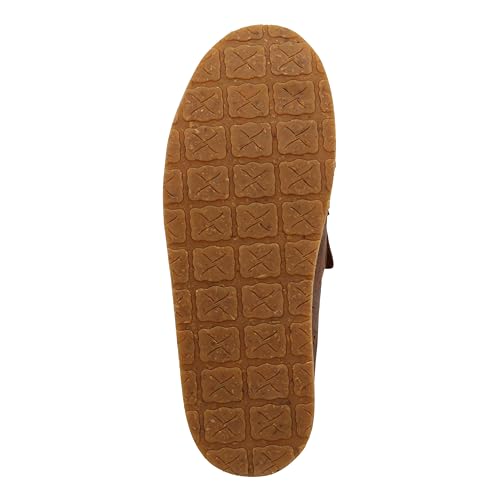 Image of Twisted X Women's Slip-On Loafer, Moc Toe, Chocolate Bomber & Tooled Brown, 7.5 M
