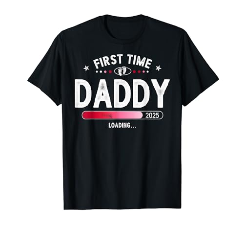 Promu à Daddy est. 2025 Soon To Be Dad Papa Vintage T-Shirt