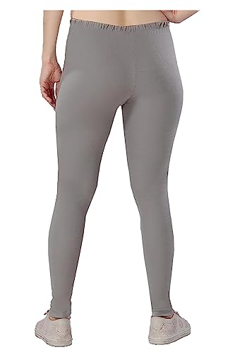 Image of H2 Women's Ankle Length Stretchable Cotton Leggings - Soft Stretch for Casual and Yoga
