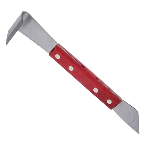 Veemoon Herramienta para Jardinería Raspa Corteza Diseño Ergonómico Mango Madera Uso Árboles Frutales y Troncos Pequeños Medianos Exterior Jardín Color Aleatorio