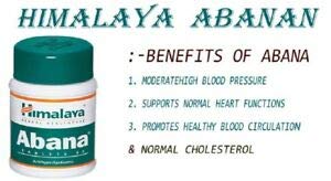 Comprimés Himalaya ABANA - Réduction Du Cholestérol, Formulation Ayurvédique à Base D'Arjuna, Ashwagandha, Guggulu