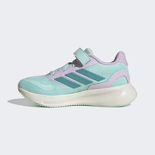 Image of adidas Kids' Marvel Run Falcon 5 Elastic Lace & Strap Shoe