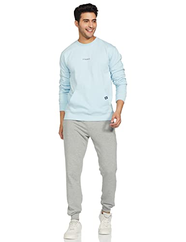 Image of Amazon Brand - Symbol Men Cotton Rich Light Weight Crew Neck Sweatshirt (Regular Fit)