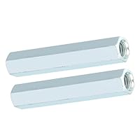 VOBOR Stockschrauben M8 Pleuel Lange Stangenmutter - Kupplungsmuttern, M8 X 66 Sechskantmutter Sechskanthülse Abstandsgewinde Stangenverbinder (2 Stk.)