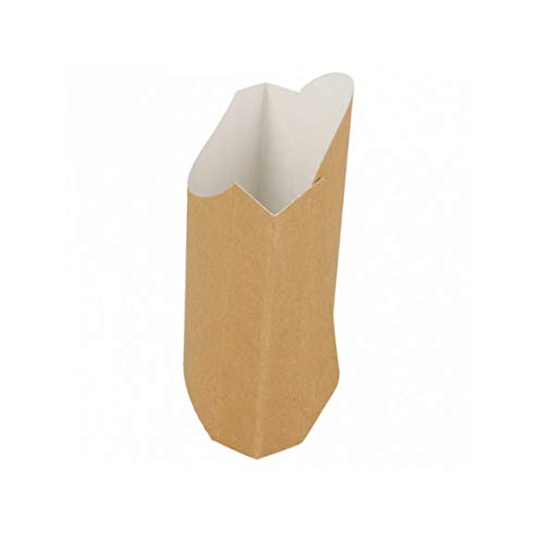 Packung mit 200 Taschen Frittierkegel aus recyceltem Karton (165 gr)